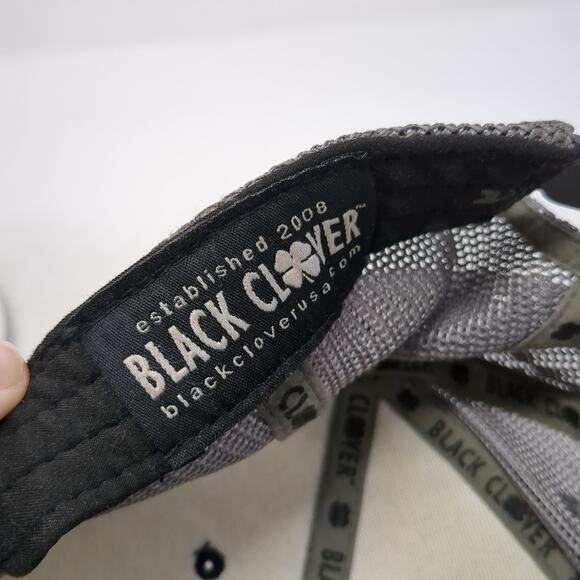 Black Clover Snapback Trucker Cap Blue One Size Adjustable Mesh Back 110 - Picture 10 of 10